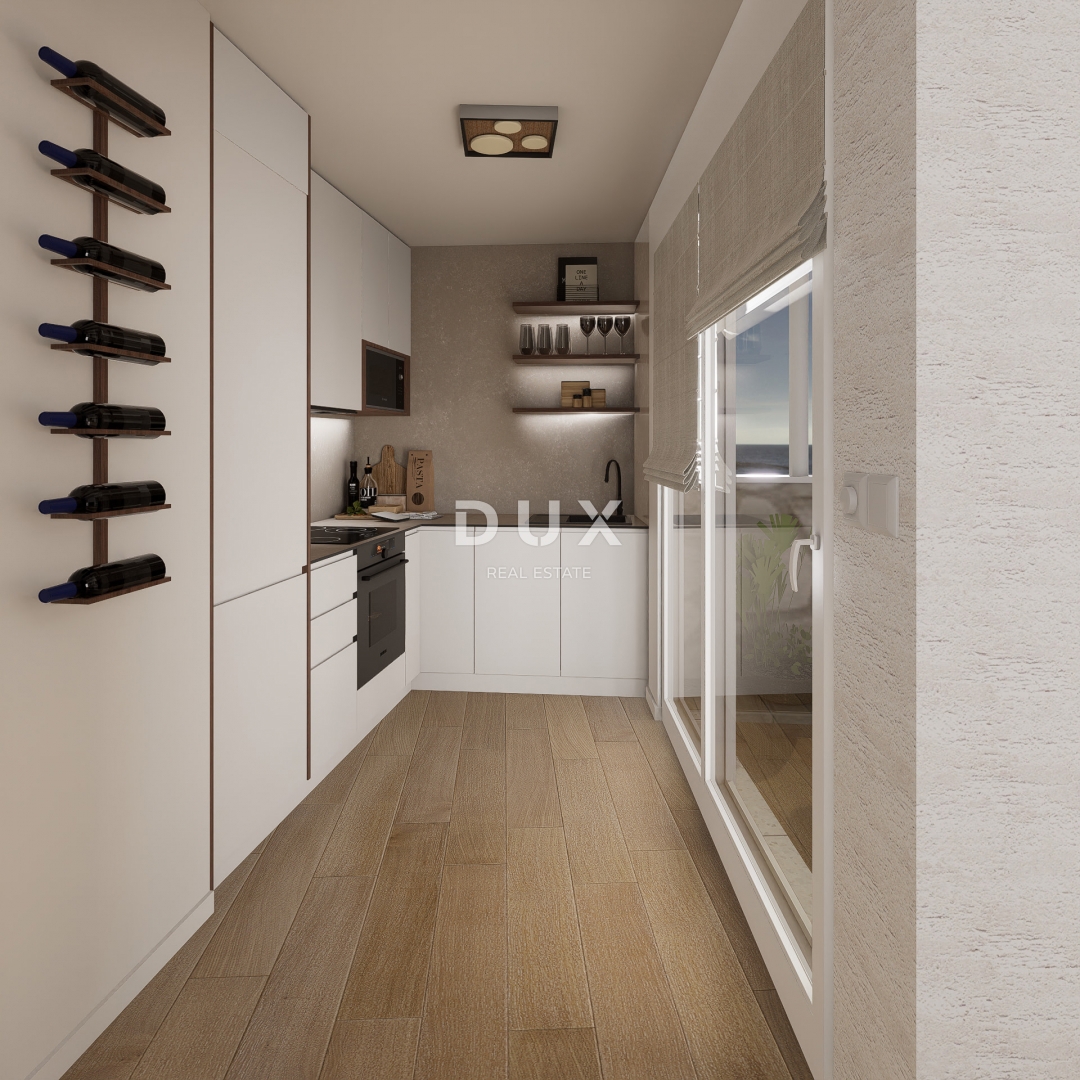 CRIKVENICA - trosobno stanovanje z garažo, 130 m od morja