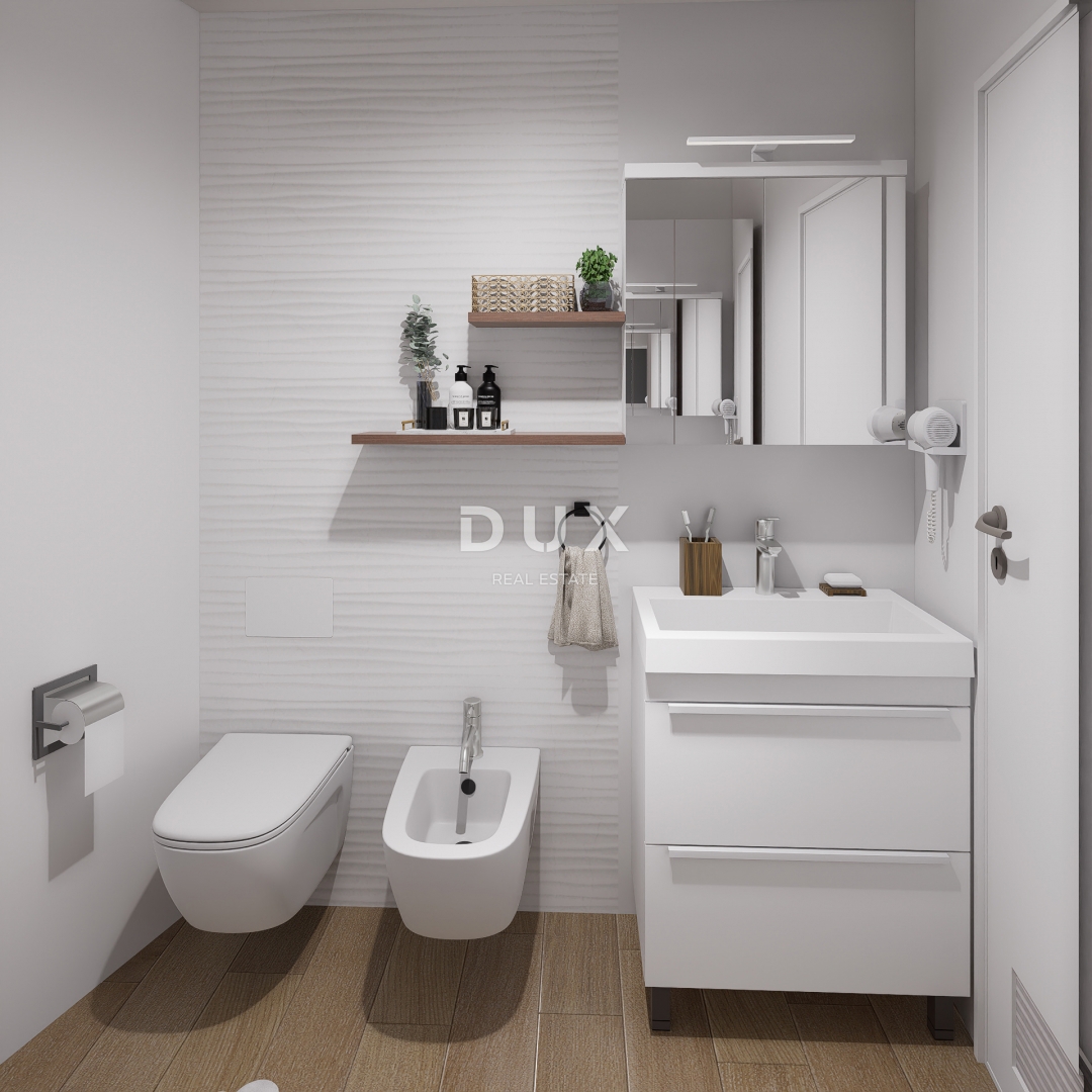 CRIKVENICA - trosobno stanovanje z garažo, 130 m od morja