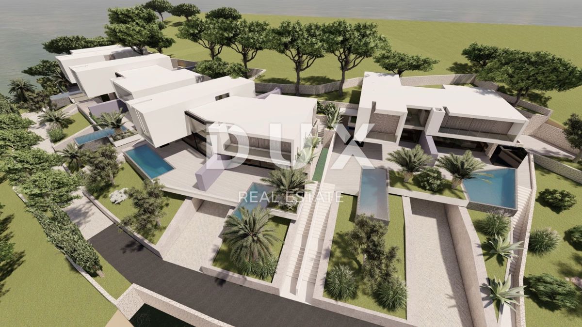 OPATIJA, BREGI - zemljišče 801m2 Z LOKACIJSKIM DOVOLJENJEM! za ekskluzivno vilo z bazenom in panoramskim pogledom na morje