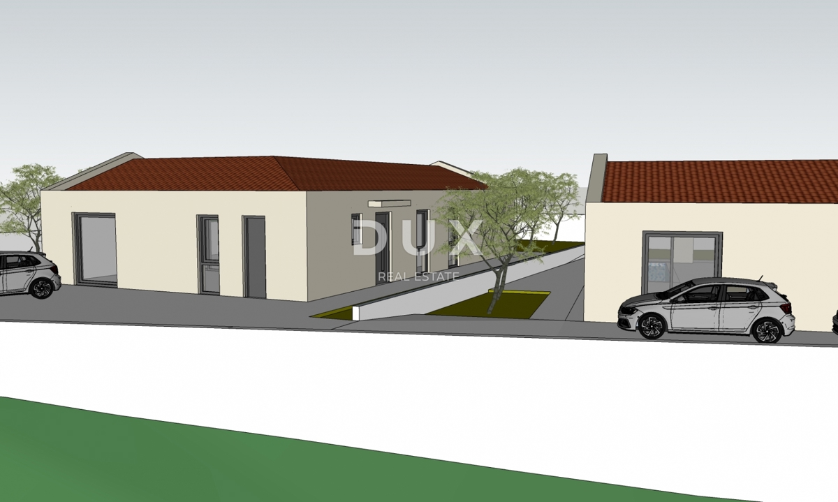 ISTRA, MARČANA - Premium projekt dveh enonadstropnih hiš z bazenom in kmetijskim zemljiščem