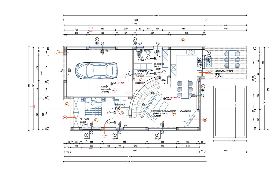 Hiša Vodice, 176,40m2