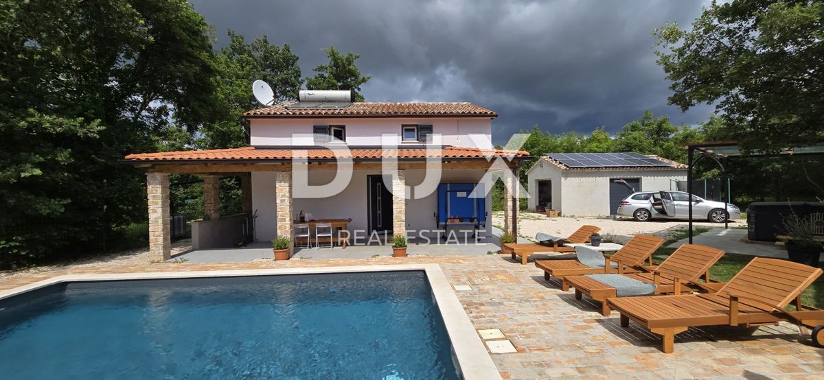 ISTRA, ŽMINJ - Počitniška hiša na osamljeni lokaciji z bazenom in jacuzzijem