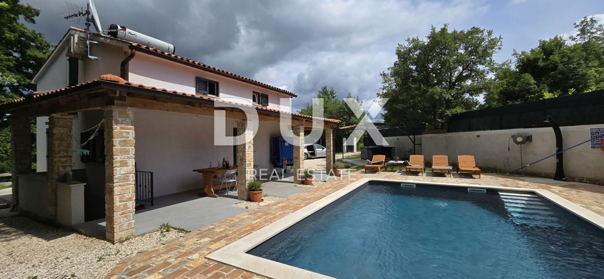 ISTRA, ŽMINJ - Počitniška hiša na osamljeni lokaciji z bazenom in jacuzzijem