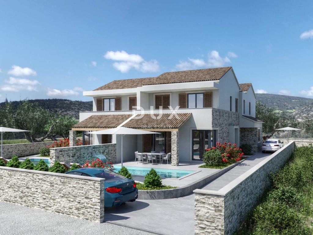 MURTER, JEZERA – NOVOGRADNJA, Dvostanovanjsko stanovanje z bazenom