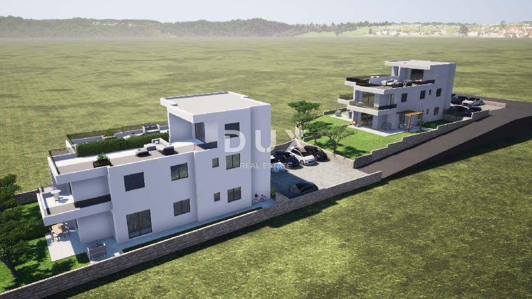 TRIBUNJ, SOVLJA - Apartma z vrtom v pritličju novogradnje, blizu plaže