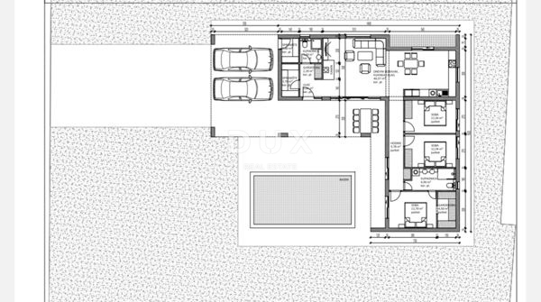 ZADAR, ZEMUNIK G. – Gradbeno zemljišče s projektom nizkoenergijske hiše