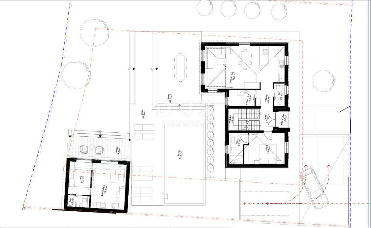 ISTRA, VIŠNJAN - Zemljišče z gradbenim dovoljenjem