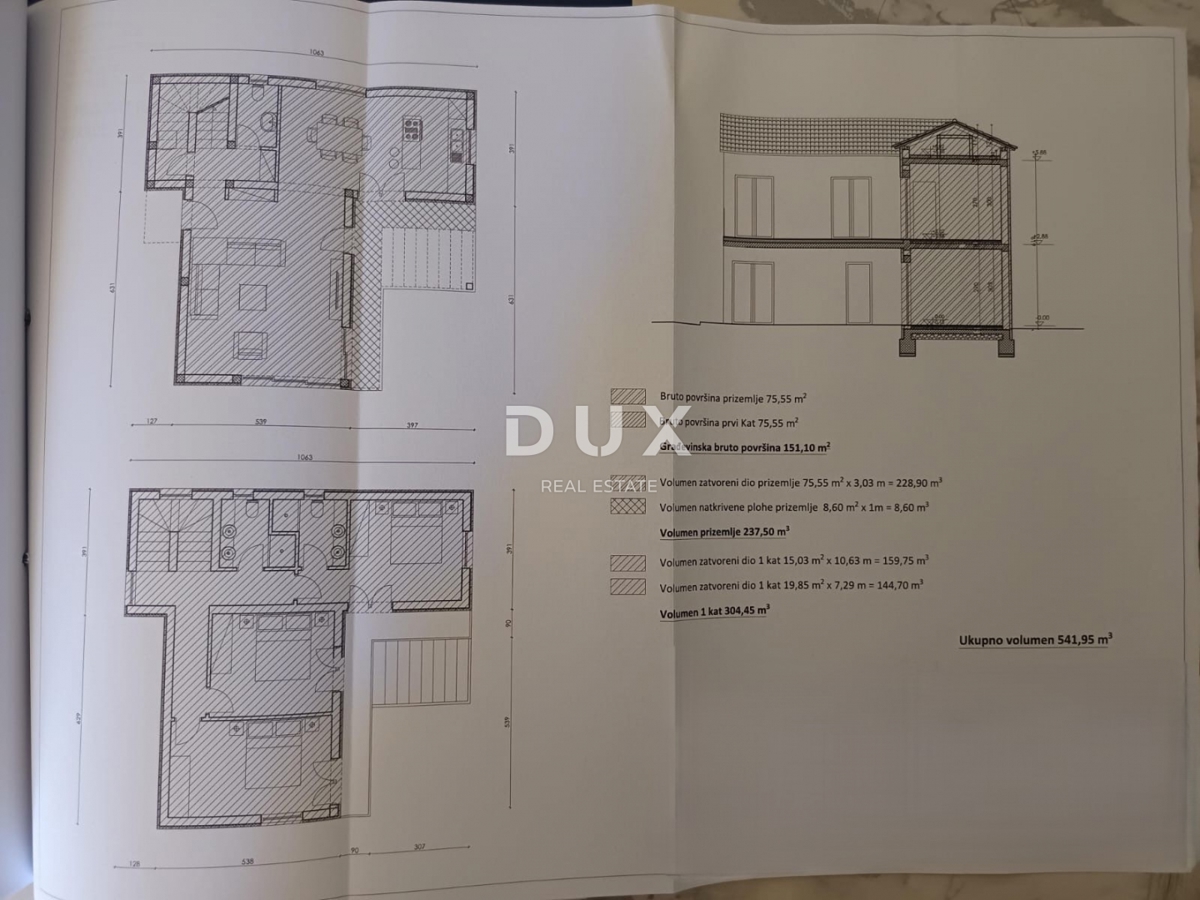 ZADAR, DEBELJAK - Gradbeno zemljišče s pogledom na morje