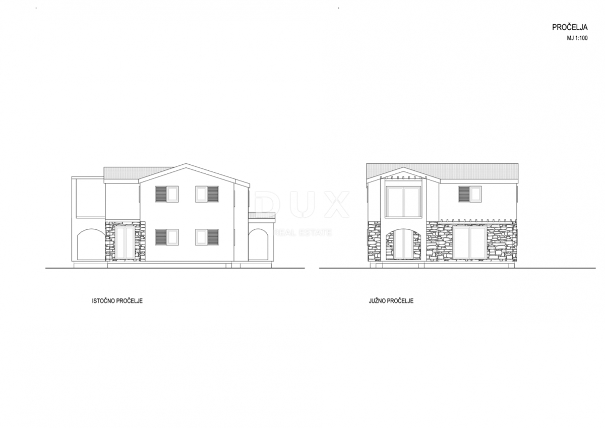 ISTRA, RABAC - Mediteranska hiša z bazenom in pogledom na morje