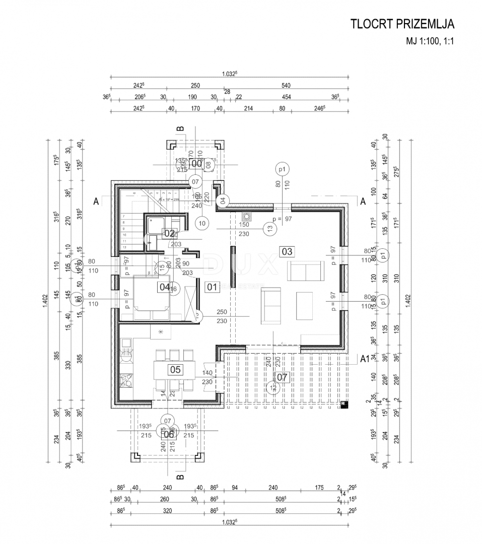ISTRA, RABAC - Mediteranska hiša z bazenom in pogledom na morje