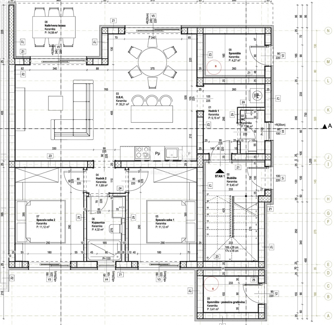 OTOK KRK, VRBNIK - Moderno stanovanje v pritličju z zasebnim bazenom in vrtom