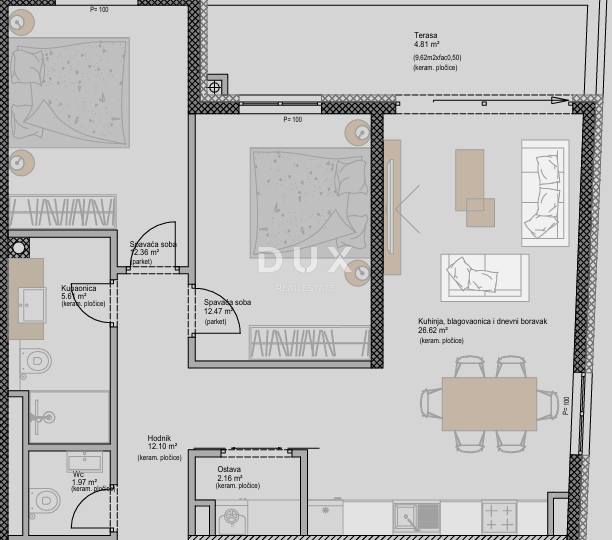 ISTRA, POREČ - Moderno stanovanje z 2 spalnicama + kopalnico v novem projektu, blizu morja, možnost financiranja s kreditom