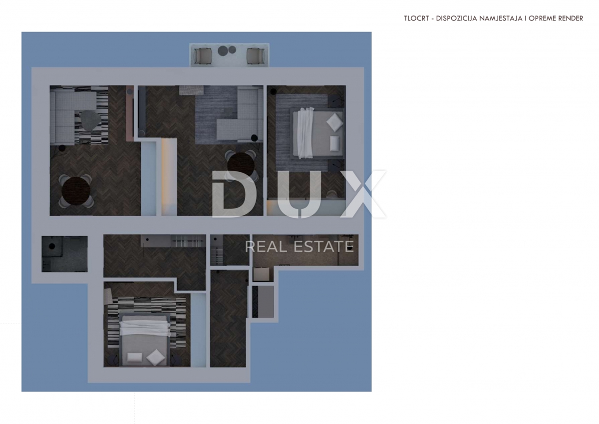 RIJEKA, CENTER - Gospodarsko stanovanje s projektom za 2 stanovanjski enoti! Investicija na elitni lokaciji!