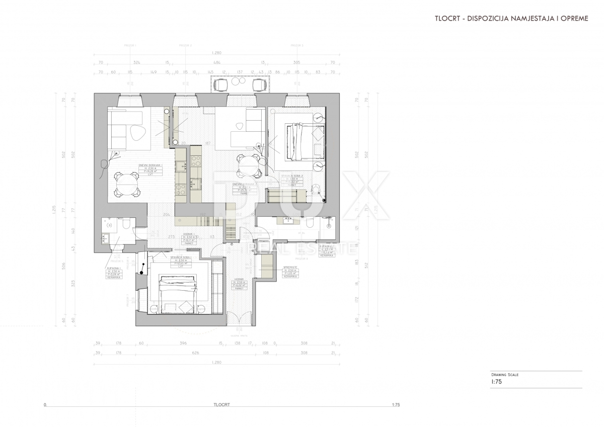 RIJEKA, CENTER - Gospodarsko stanovanje s projektom za 2 stanovanjski enoti! Investicija na elitni lokaciji!