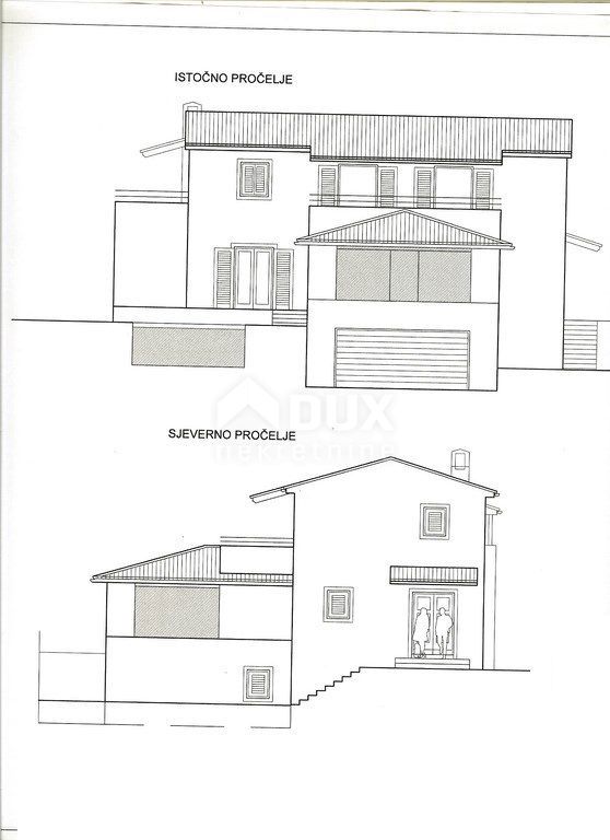 OPATIJA, LOVRAN- 4 gradbena zemljišča 2800m2 Z GRADBENIM DOVOLJENJEM!!! (+3000m2 zazidljivo zemljišče brez gradbenega dovoljenja) s pogledom na morje za družinsko hišo/vilo/apartmaje/ hiše za najem - počitnice z bazenom