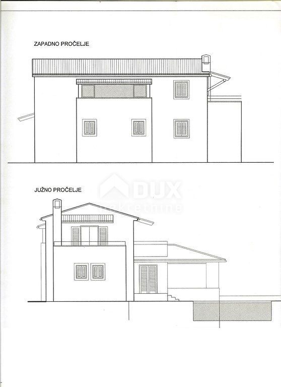 OPATIJA, LOVRAN- 4 gradbena zemljišča 2800m2 Z GRADBENIM DOVOLJENJEM!!! (+3000m2 zazidljivo zemljišče brez gradbenega dovoljenja) s pogledom na morje za družinsko hišo/vilo/apartmaje/ hiše za najem - počitnice z bazenom