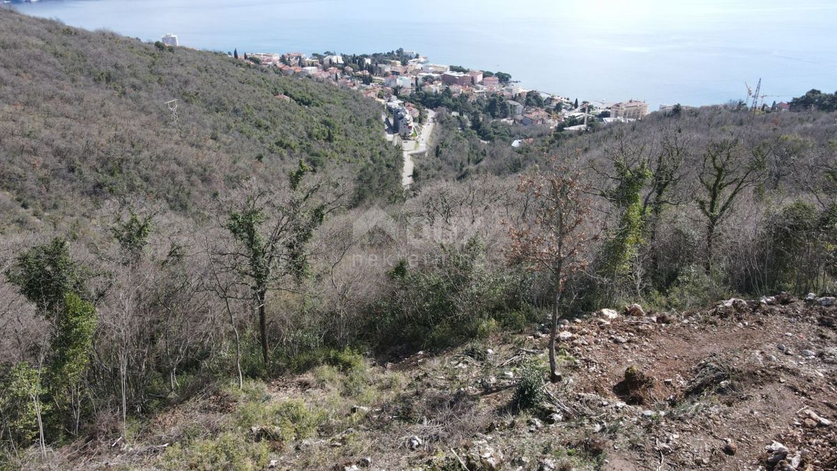 OPATIJA, KOLAVIĆI - objekt. zemljišče, 1017 m2, PANORAMSKI POGLED NA MORJE!!!