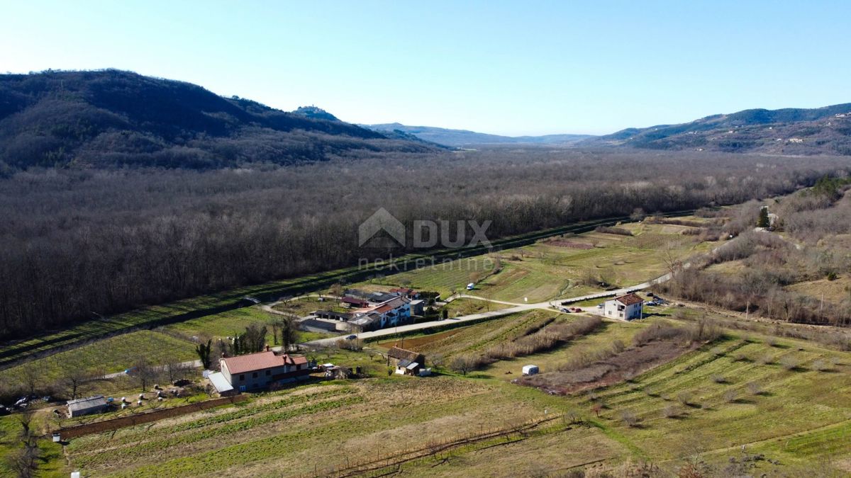 ISTRA, MOTOVUN - Gradbeno zemljišče 1970 m2 s pogledom na Motovun, na samem