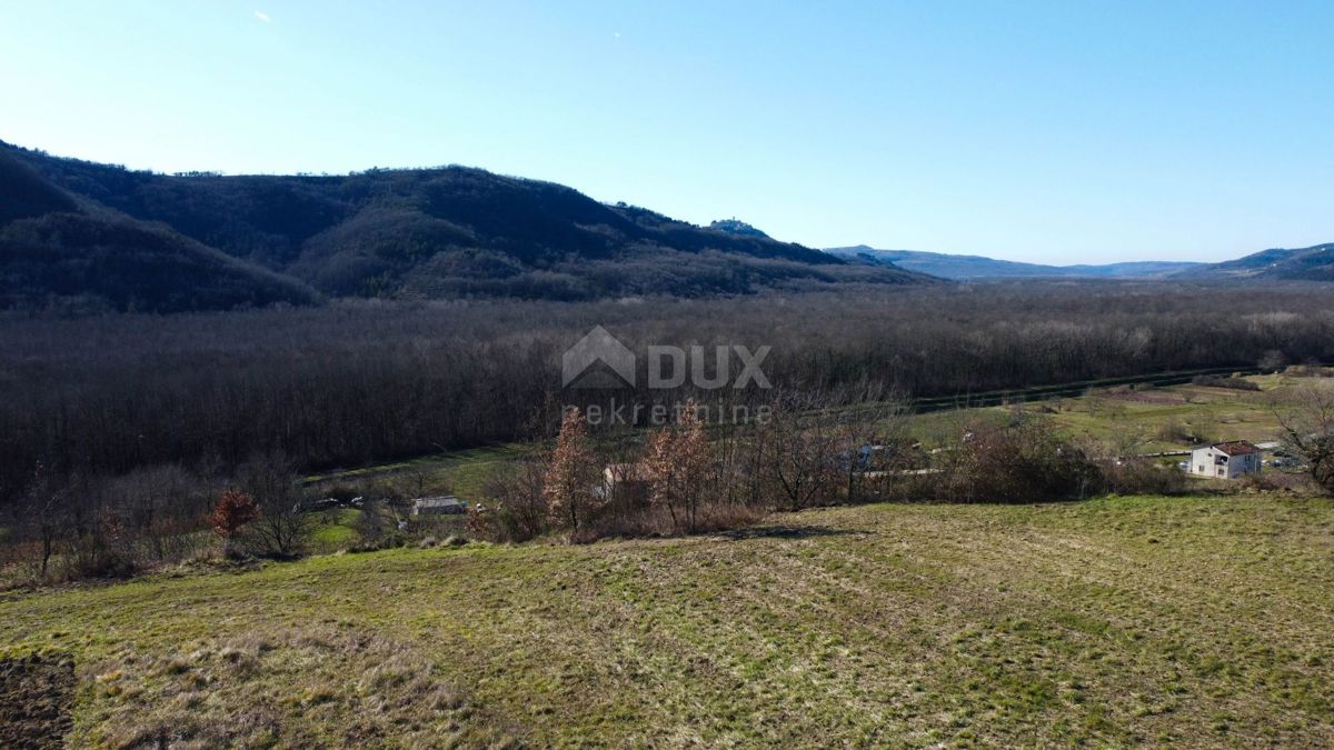 ISTRA, MOTOVUN - Gradbeno zemljišče 1970 m2 s pogledom na Motovun, na samem