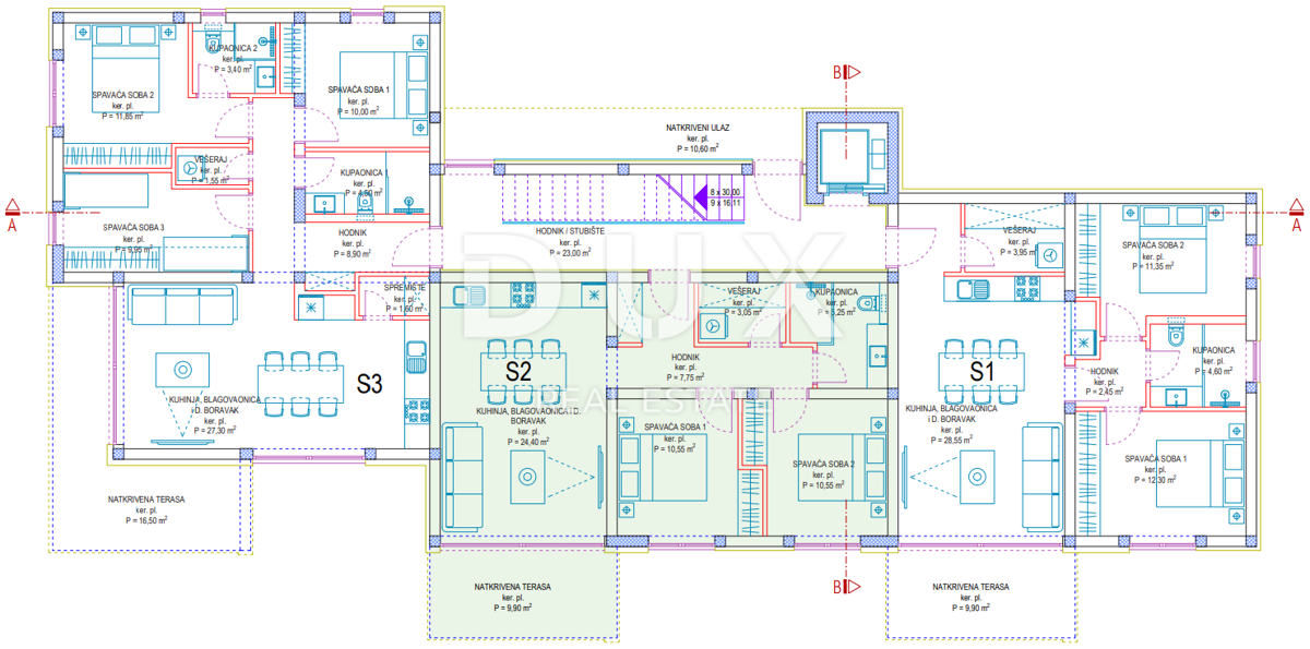 ZADAR, PRIVLAKA - Eleganten apartma z vrtom le 190 metrov od morja! Novogradnja! S2