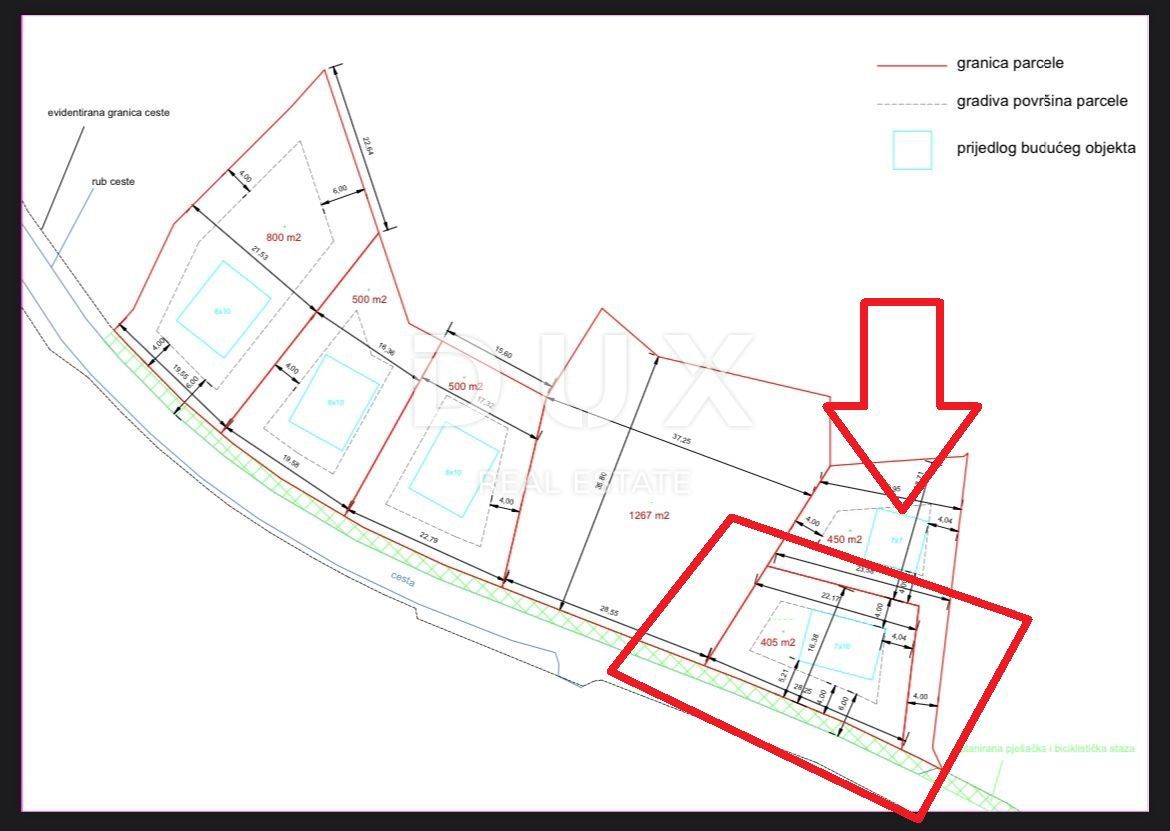GORSKI KOTAR, LOKVE - atraktivno zemljišče 405m2 za družinsko hišo / vilo / apartmaje / hišo za najem / počitniško hišo 