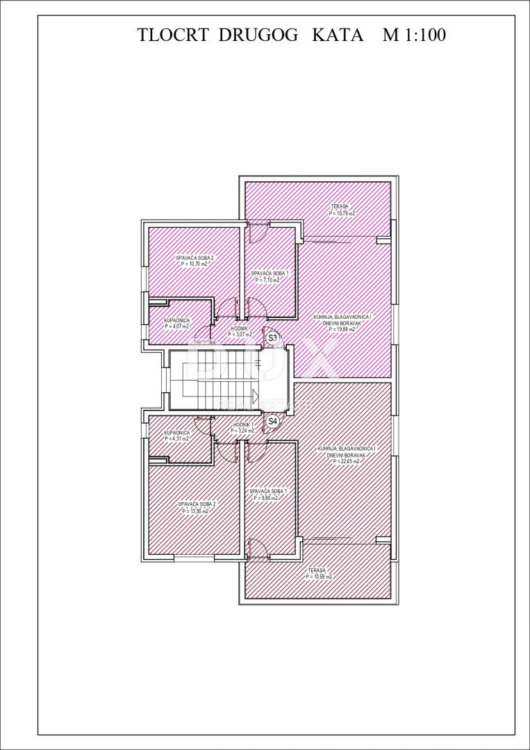 ZADAR, PETRČANE - Moderni penthouse v izgradnji Z1 S4