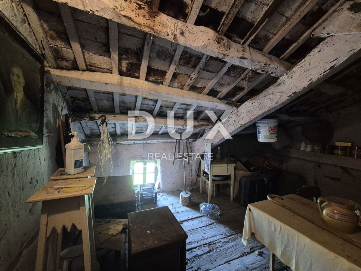 ISTRA, LABIN - Avtentična istrska kamnita hiša z gospodarskim poslopjem in velikim vrtom