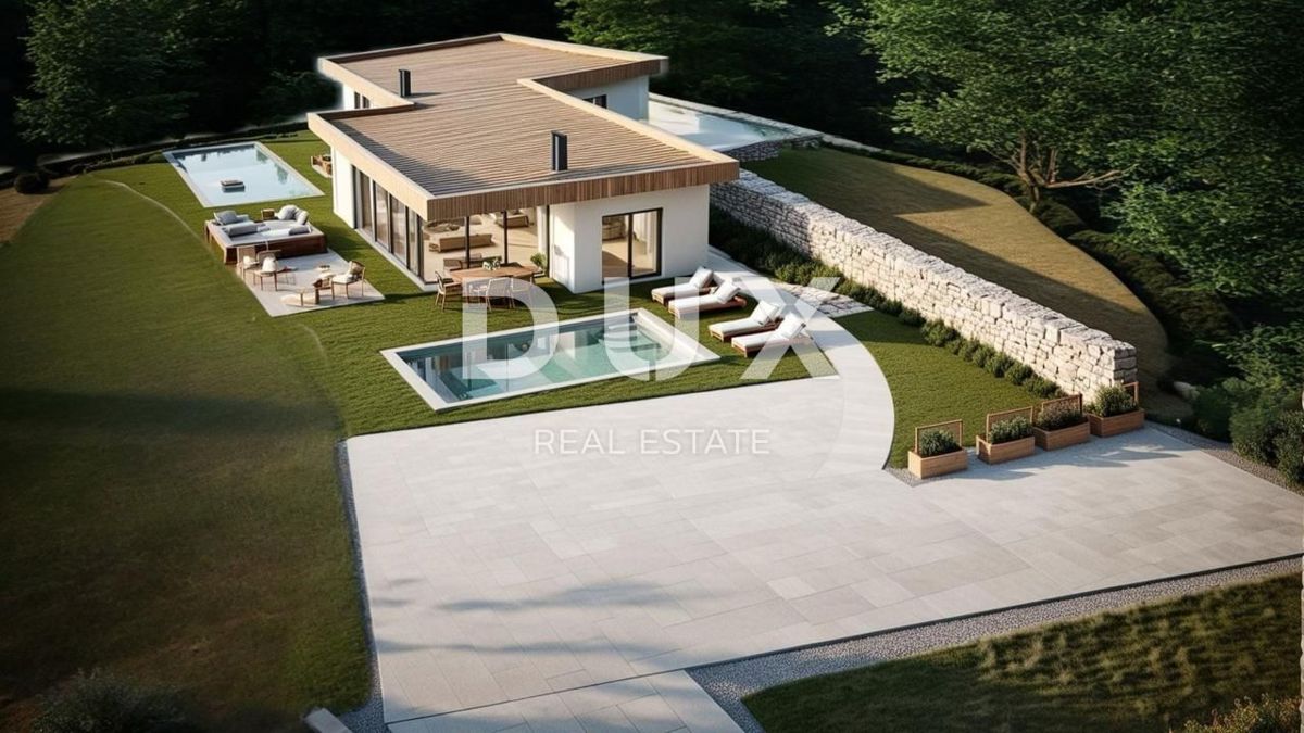OTOK KRK - Ekskluzivno zemljišče s projektom in dovoljenjem