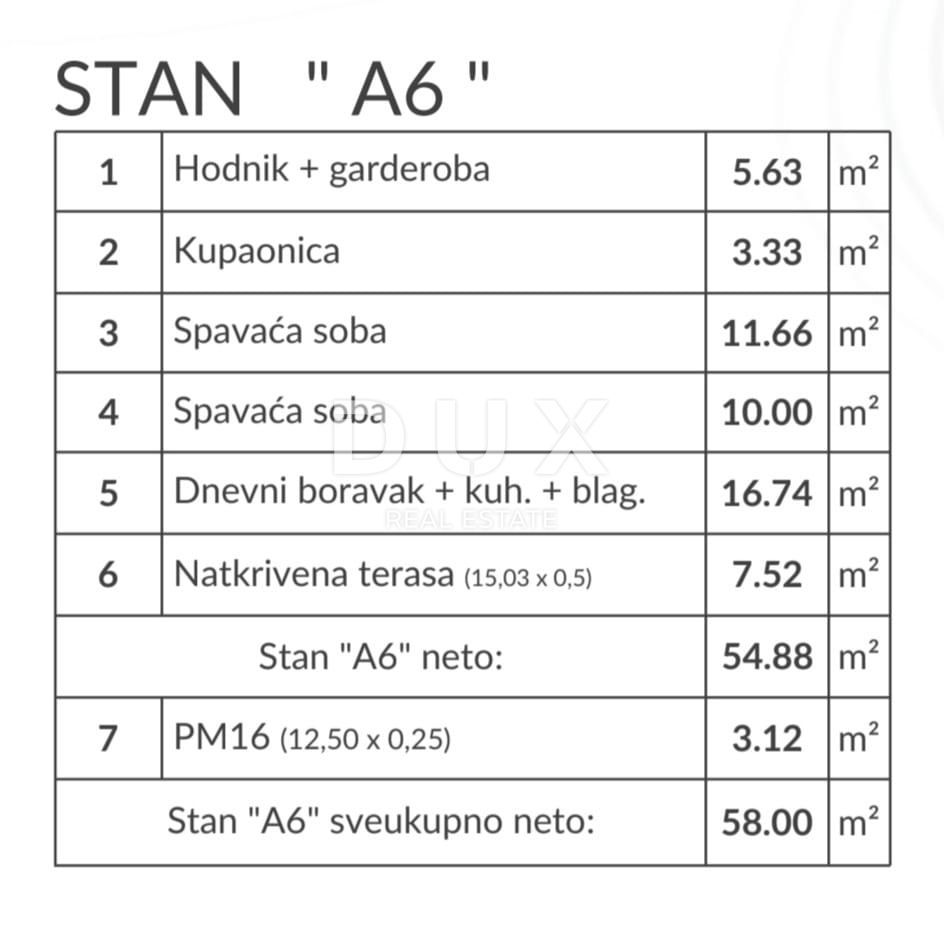 Stanovanje Šikići, Pula, 53,46m2