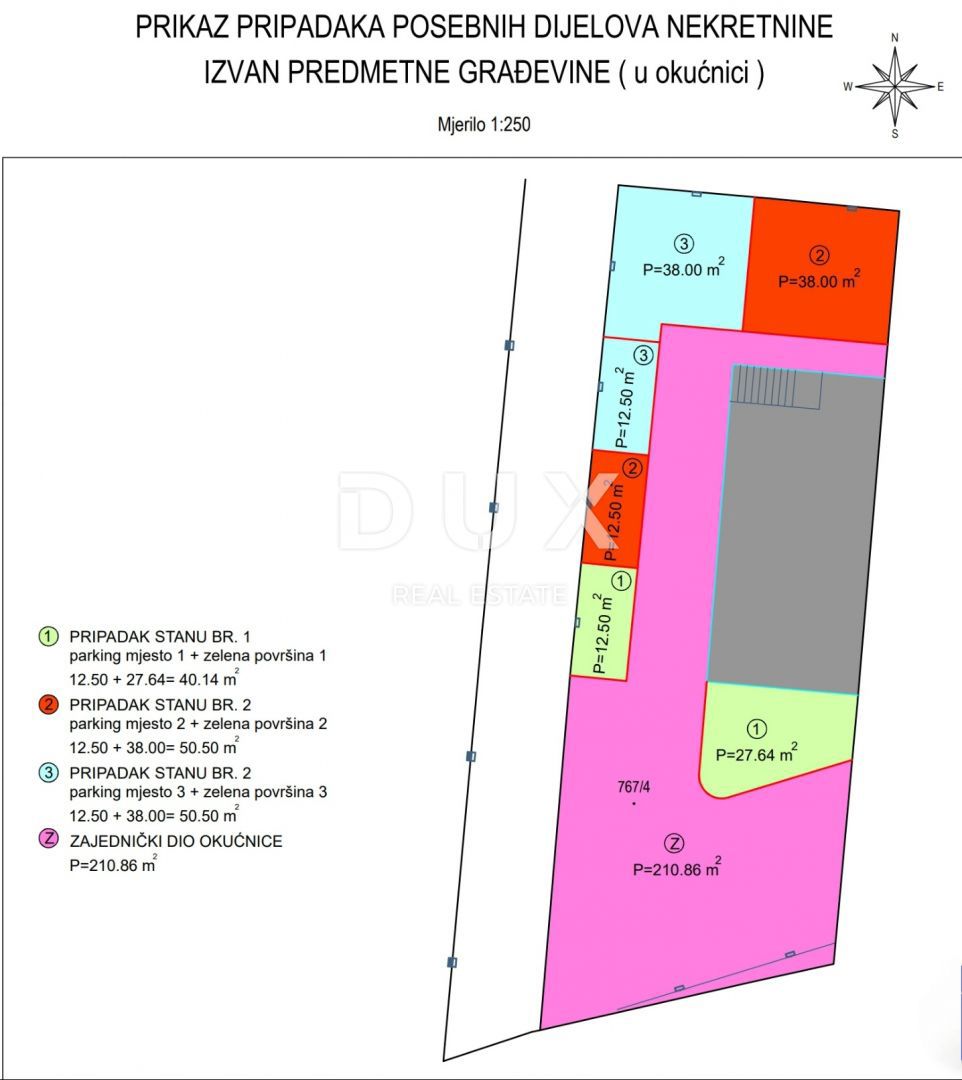 MATULJI, JUŠIĆI, JURDANI- stanovanje 1. nadstropje, 64,99m2 v novogradnji DB+2S z vrtom