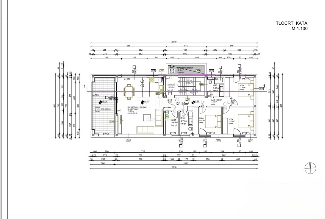 DUGO SELO - Moderno štirisobno stanovanje v novogradnji