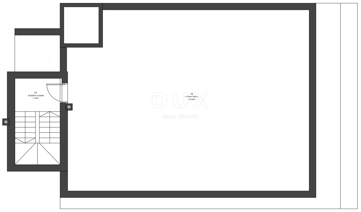 ZADAR, ZATON - Vrhunski penthouse z dvigalom 45 metrov od plaže! A8