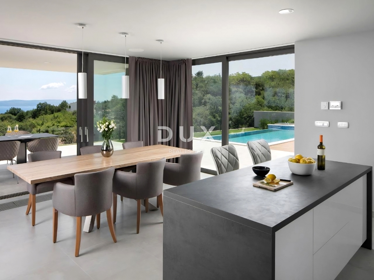 ISTRA, RABAC - Moderna vila s panoramskim pogledom na morje