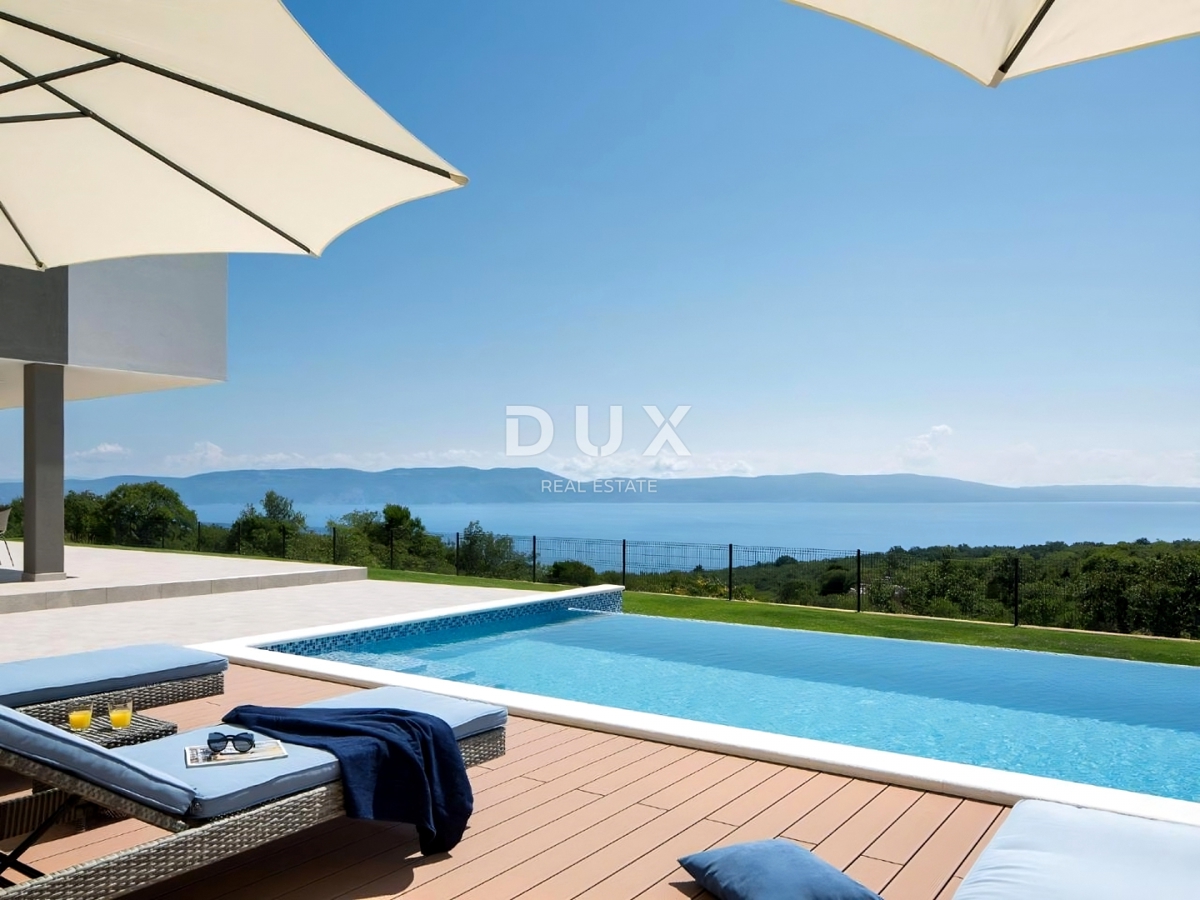 ISTRA, RABAC - Moderna vila s panoramskim pogledom na morje
