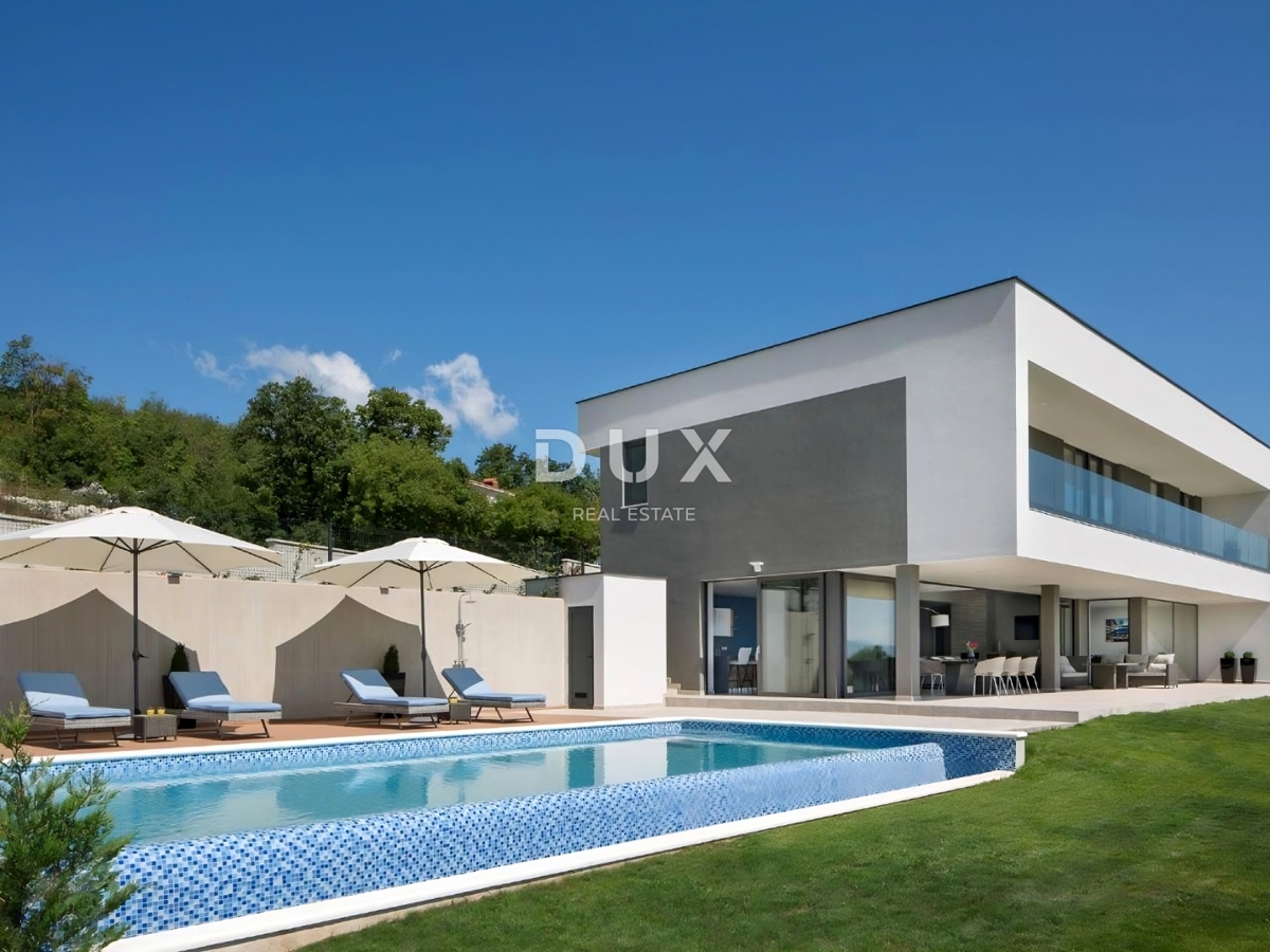 ISTRA, RABAC - Moderna vila s panoramskim pogledom na morje