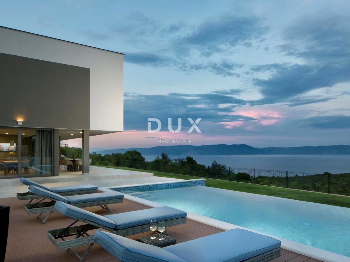 ISTRA, RABAC - Moderna vila s panoramskim pogledom na morje