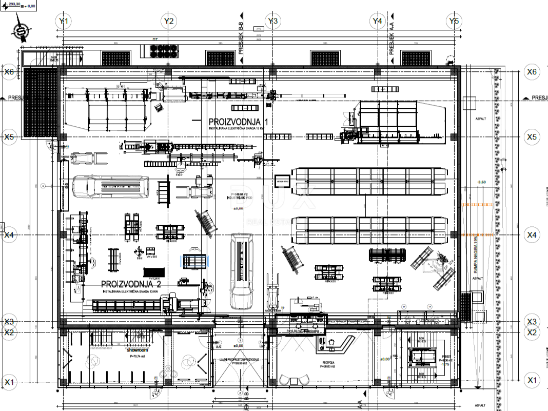 RIJEKA, KUKULJANOVO – Novo – 2350 m2 veliko zemljišče v središču industrijske cone z gradbenim dovoljenjem