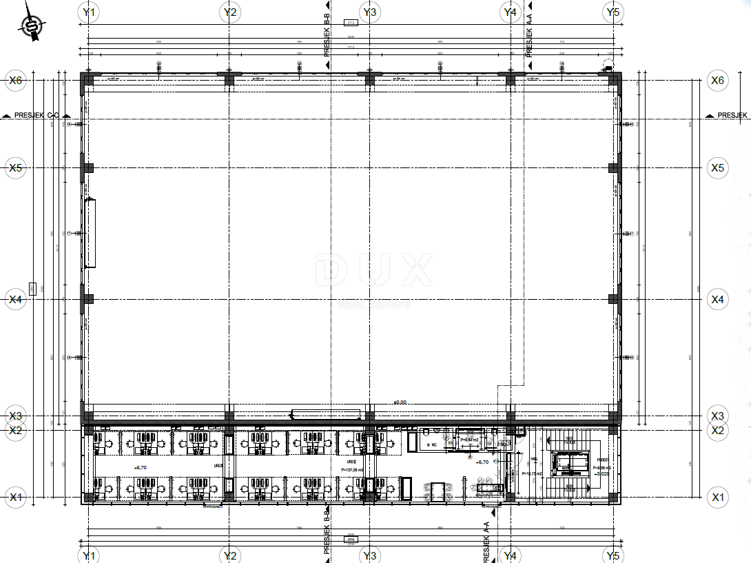 RIJEKA, KUKULJANOVO – Novo – 2350 m2 veliko zemljišče v središču industrijske cone z gradbenim dovoljenjem