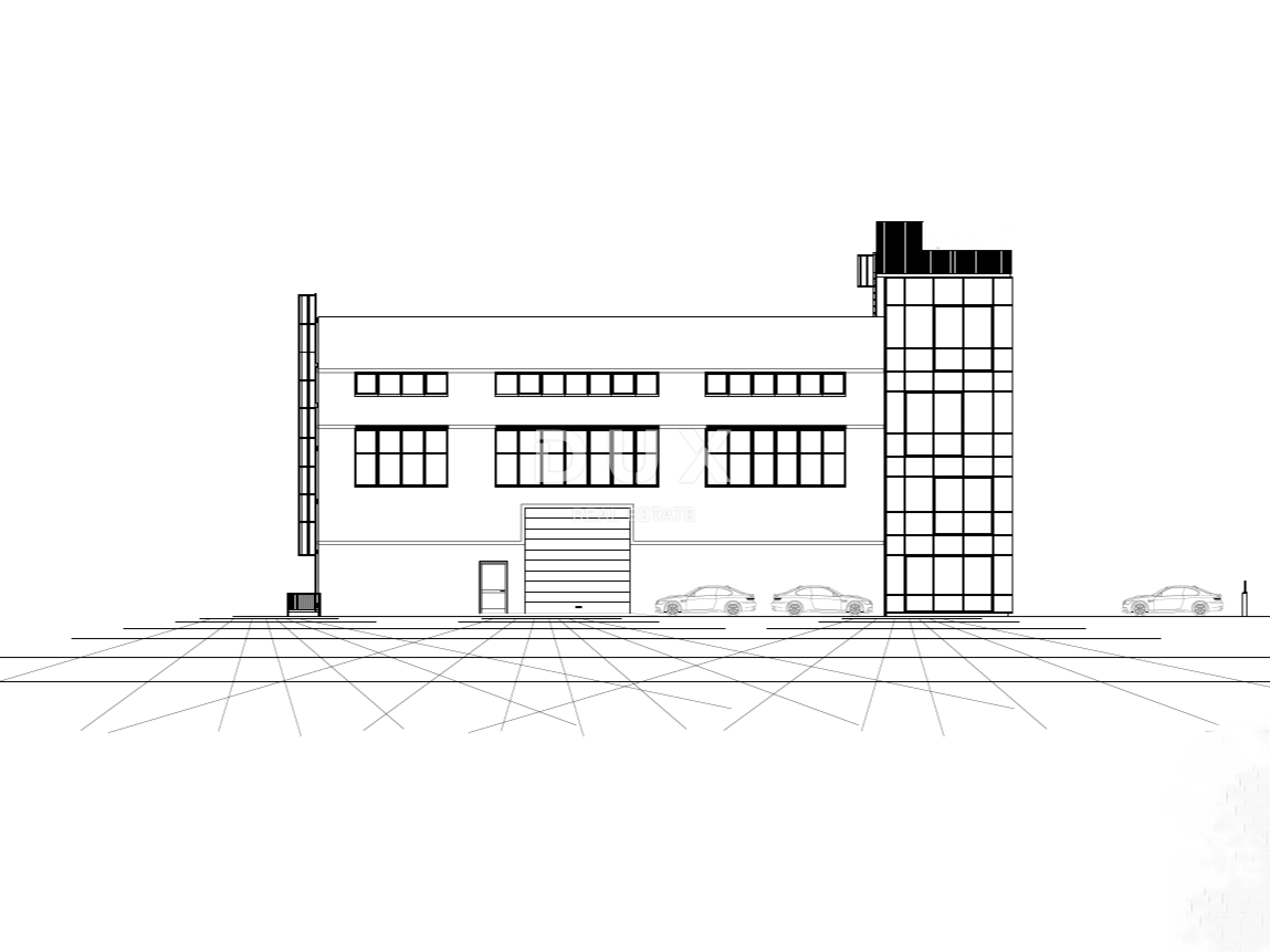 RIJEKA, KUKULJANOVO – Novo – 2350 m2 veliko zemljišče v središču industrijske cone z gradbenim dovoljenjem