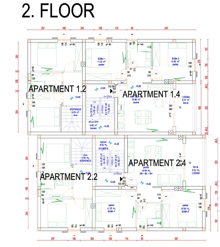 MALI LOŠINJ, NEREZINE - SAMO 80m od morja! Stanovanje v novogradnji
