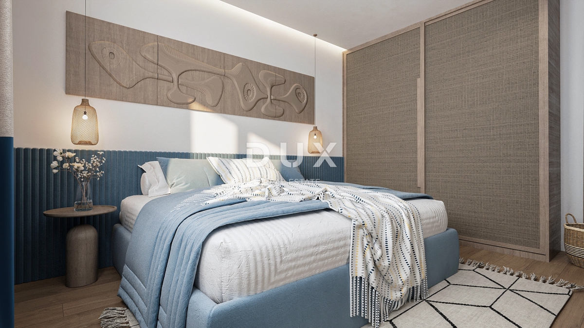 RIJEKA, KANTRIDA - 134 m2 veliko stanovanje v luksuzni novogradnji le 250 metrov od morja z garažo in panoramskim pogledom na morje