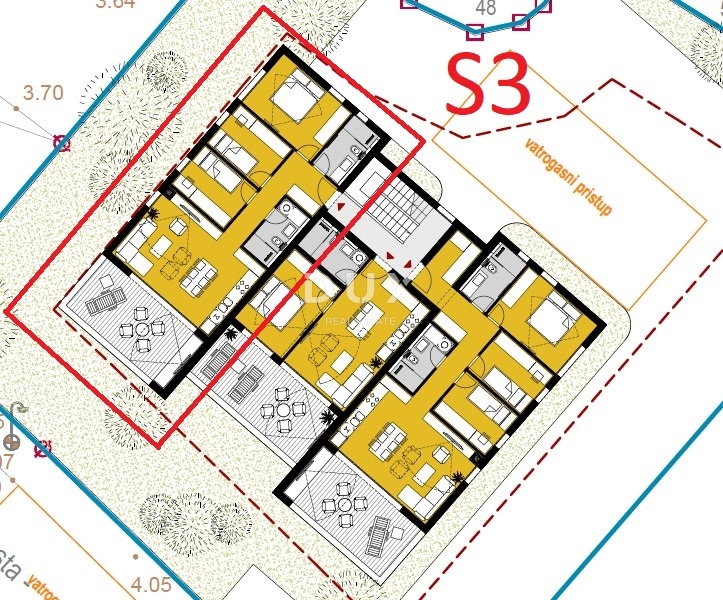 ŠIBENIK, SRIMA - Luksuzno stanovanje v novogradnji, 300 m od morja in plaže