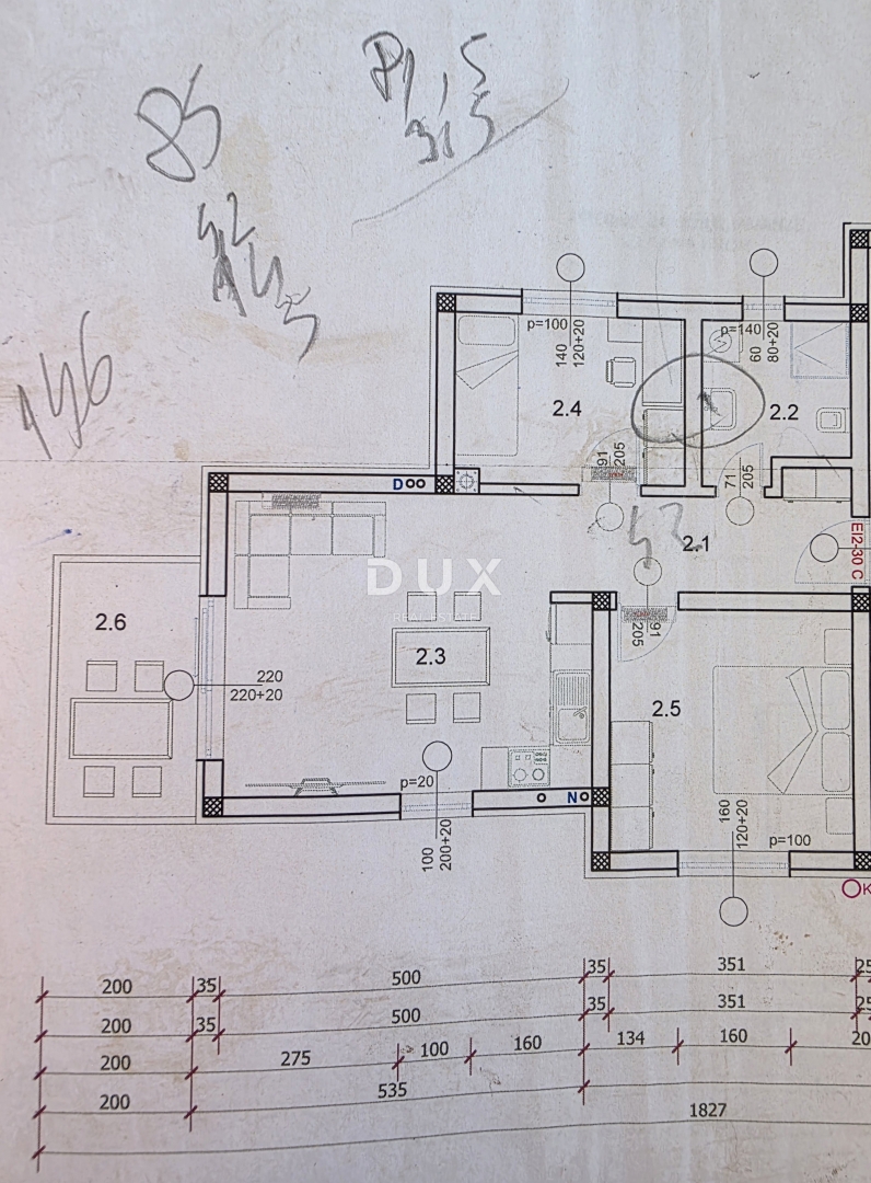 Stanovanje Valdebek, Pula, 55m2
