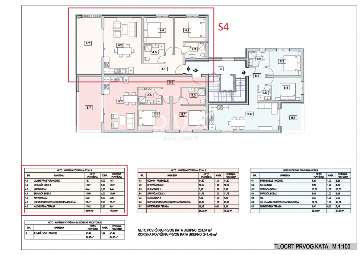 ŠIBENIK, SRIMA - Moderno stanovanje v novogradnji s pogledom na morje, 70 m od plaže, dvigalo