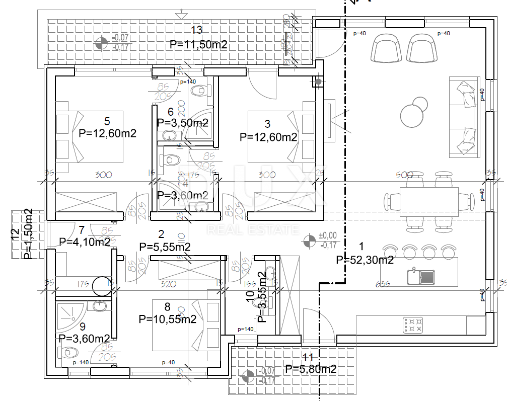 ISTRA, KRŠAN - Moderna enonadstropna hiša z zunanjim bazenom 111 m2