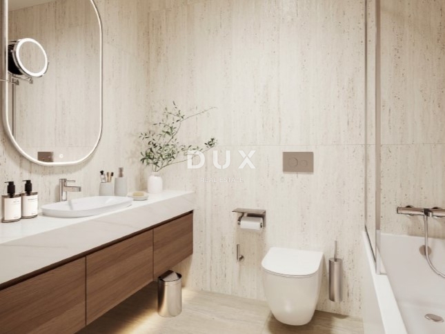 NOVI VINODOLSKI – 62 m² veliko stanovanje v ekskluzivnem letovišču, prva vrsta ob morju z zasebno plažo