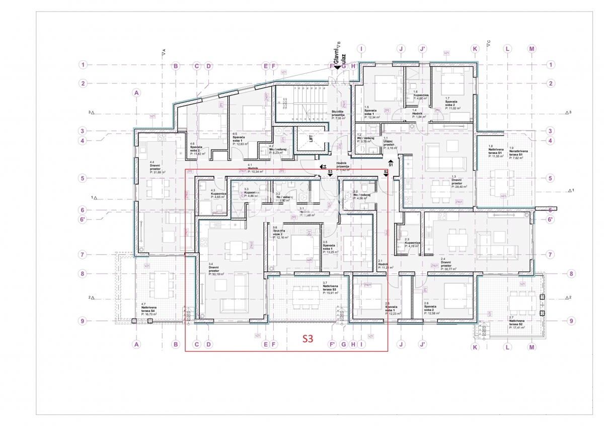 ŠIBENIK, VODICE - Stanovanje v pritličju luksuzne stavbe, pogled na morje