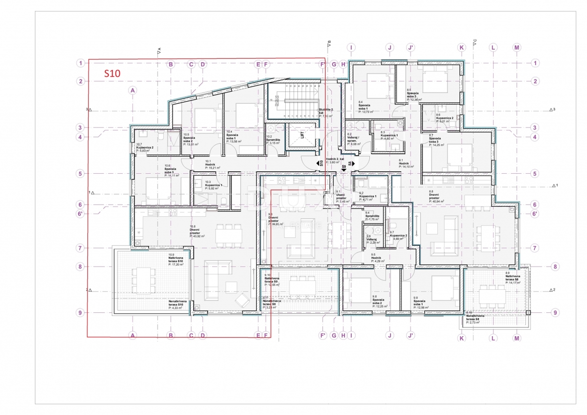 ŠIBENIK, VODICE - Luksuzno stanovanje v novogradnji, dvigalo, pogled na morje