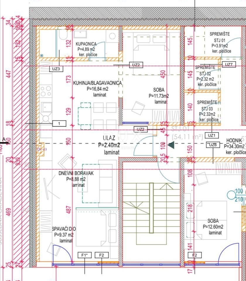Stanovanje Belveder, Rijeka, 58m2