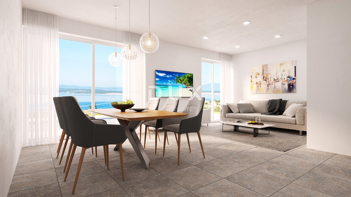 CRIKVENICA - Moderna hiša z bazenom in panoramskim razgledom